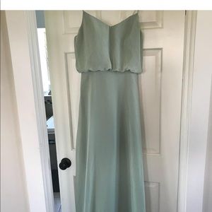 Bill Levkoff Green Bridesmaid Dress